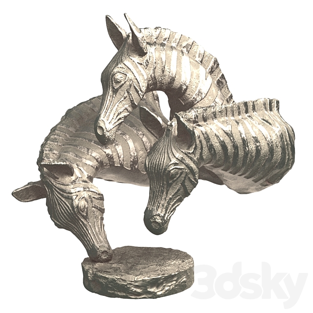 Hi-poly_sculpture of a zebra 3DSMax File - thumbnail 1