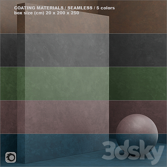 Material (seamless) – coating. plaster set 32 3DSMax File - thumbnail 1