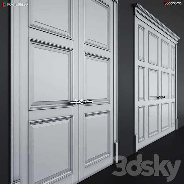 Doors Porte bello 7 3DSMax File - thumbnail 3