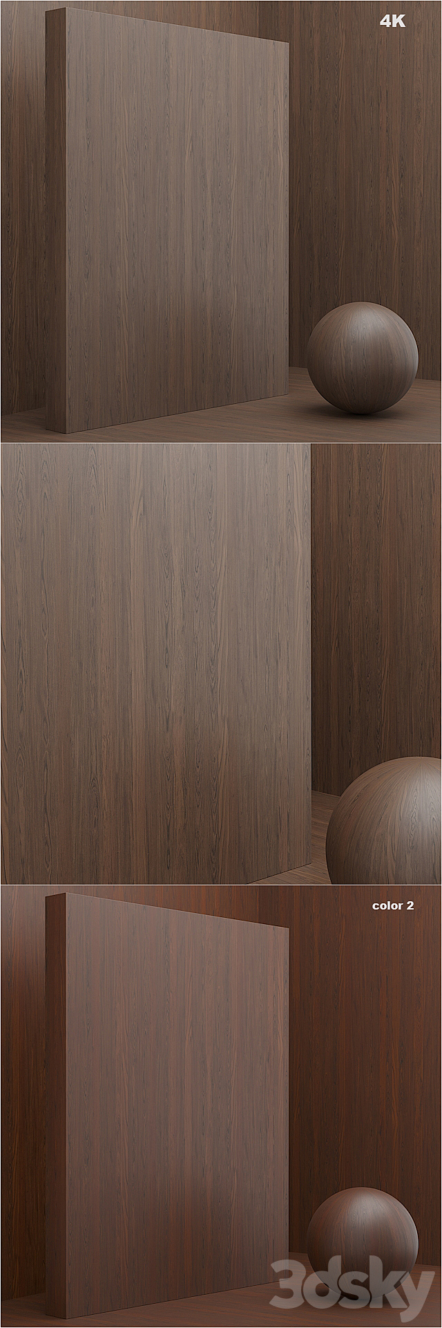 Material wood _ veneer (seamless) - set 6 3d