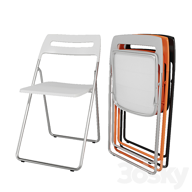 Chair folding Ikea NISSE 3DSMax File - thumbnail 1