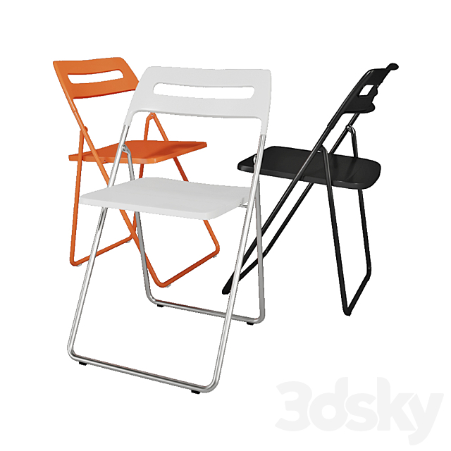 Chair folding Ikea NISSE 3DSMax File - thumbnail 2