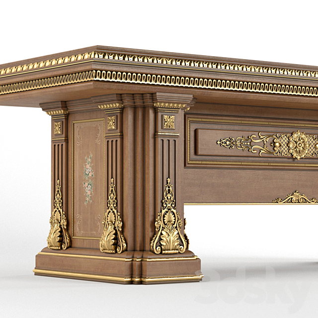 A writing desk in the classical style of Francesco Molon 3d