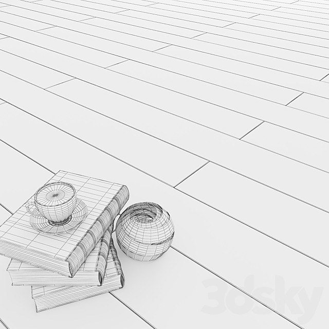 Parquet Classic Gray 3d