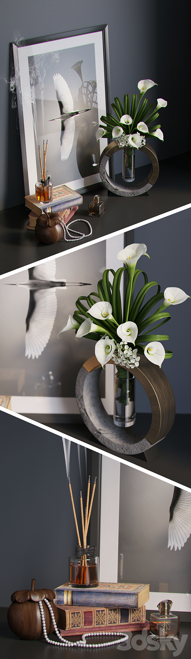 Kalla decorative set 3d