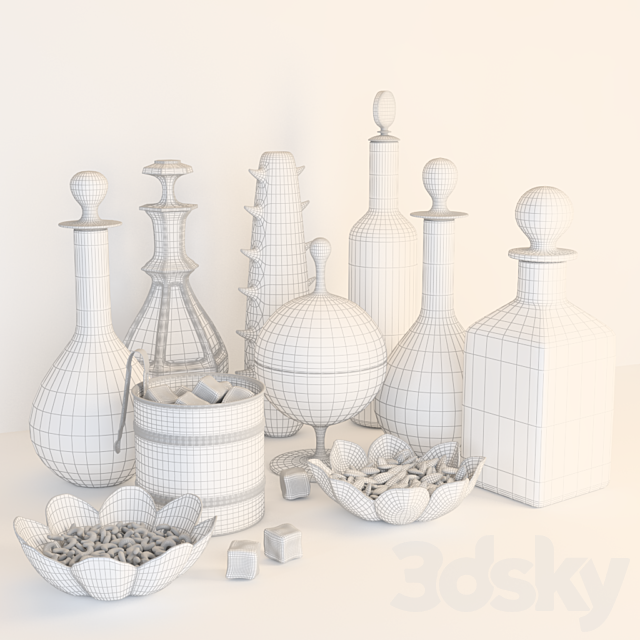 Decorative set 05 3DS Max Model - thumbnail 2