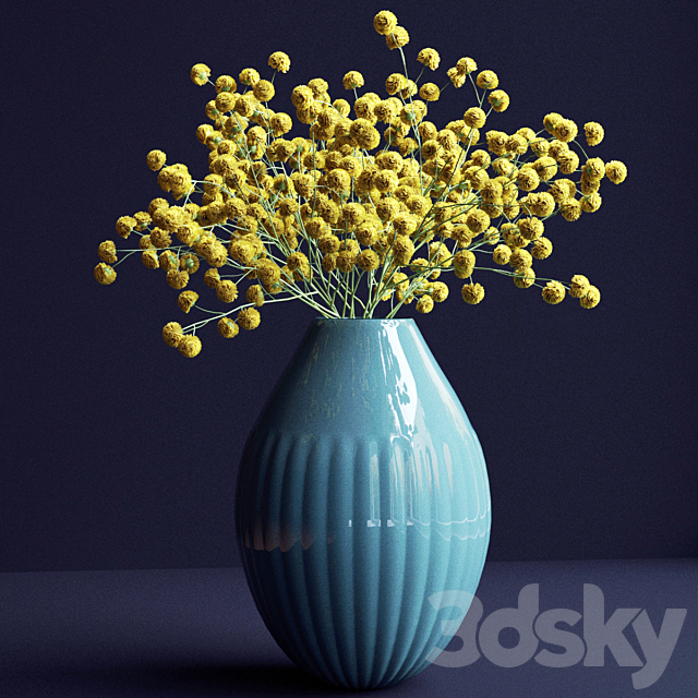 A bouquet of flowers in a vase 17 3DSMax File - thumbnail 1