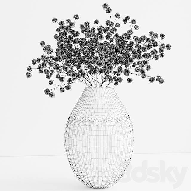 A bouquet of flowers in a vase 17 3DSMax File - thumbnail 2