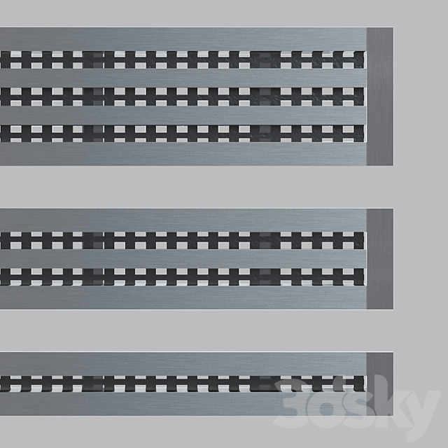 A set of ventilation slots. 3DSMax File - thumbnail 2