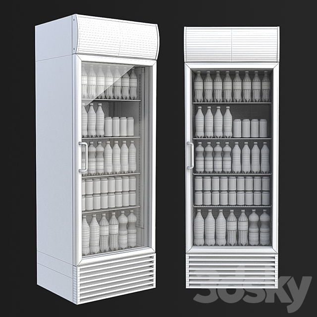 Coca-cola fridge 3d