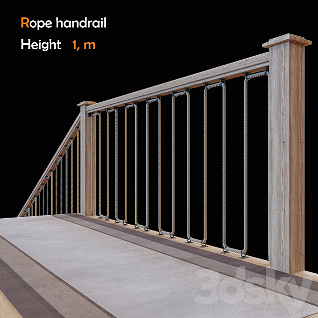 Rope_handrail_2 3DSMax File - thumbnail 2