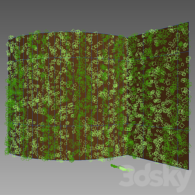 Wall from moss 3DSMax File - thumbnail 2