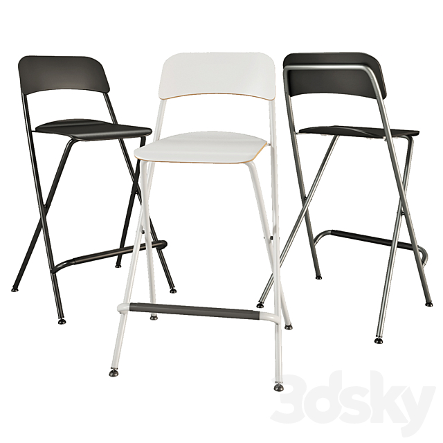 Bar chair Ikea FRANKLIN 3DSMax File - thumbnail 2