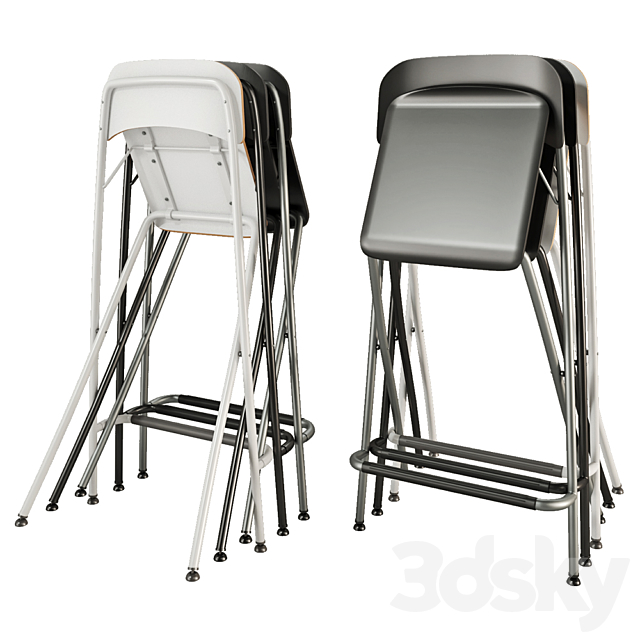 Bar chair Ikea FRANKLIN 3DSMax File - thumbnail 3