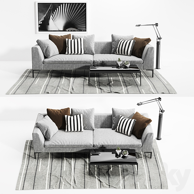 Sofa B & B Italia Sofa Charales 3d