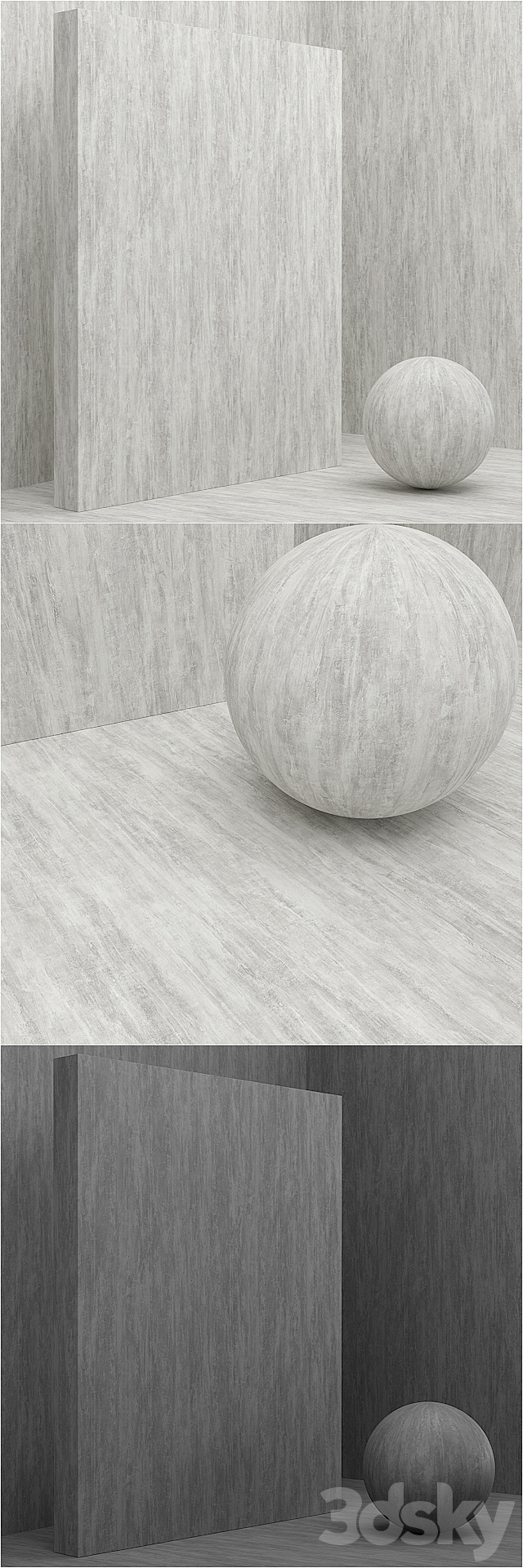 Material (seamless) - coating. plaster set 40 3d