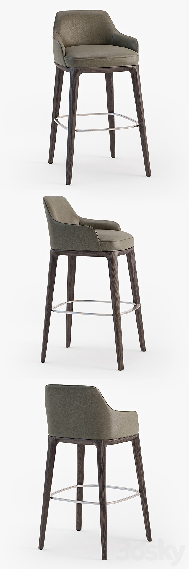 Poliform Sophie stool 3d