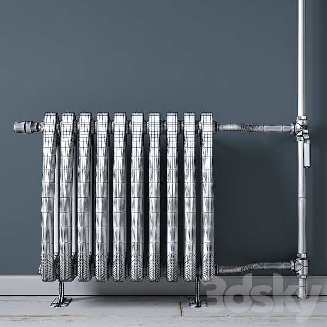 Heating radiator Viadrus_Style 3d