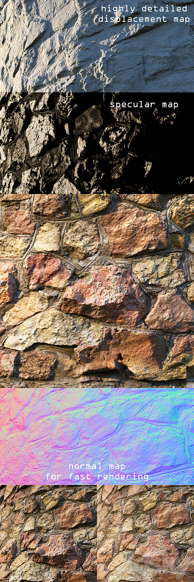 Masonry material 3 3d