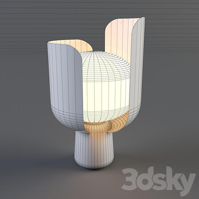 Table lamp. Lampe de table Blom H 24 cm - Fontana Arte 3d