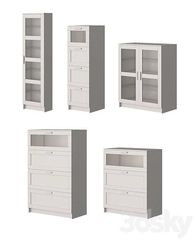 Ikea Brimnes Furniture 3DSMax File - thumbnail 2