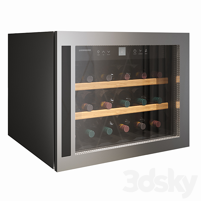 Liebherr wine fridge HWS 1800 3DSMax File - thumbnail 2