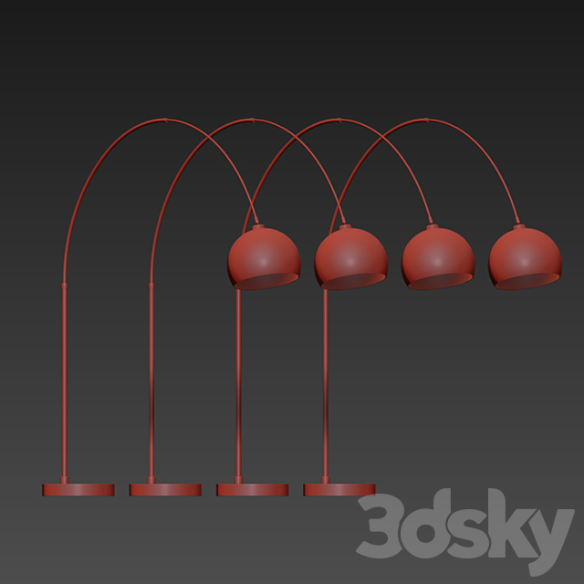 Bow Large Floor Lamp Made 3d