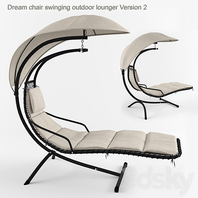 Dream chair swinging outdoor lounger Version 2 3DSMax File - thumbnail 1