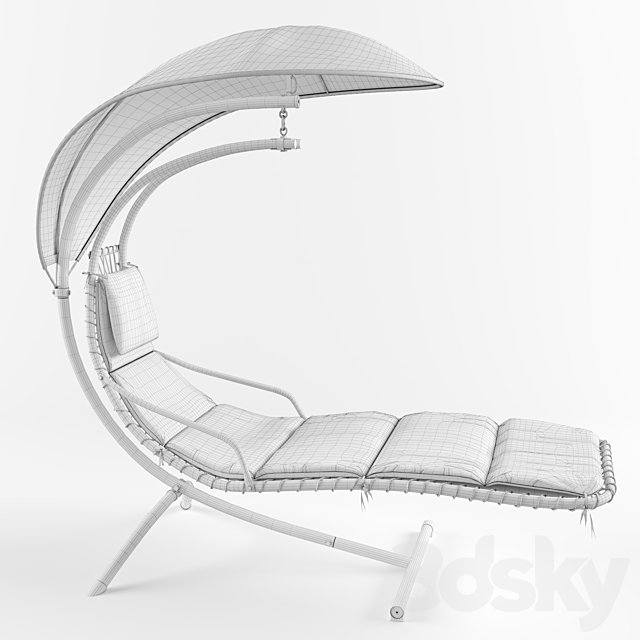 Dream chair swinging outdoor lounger Version 2 3DSMax File - thumbnail 3