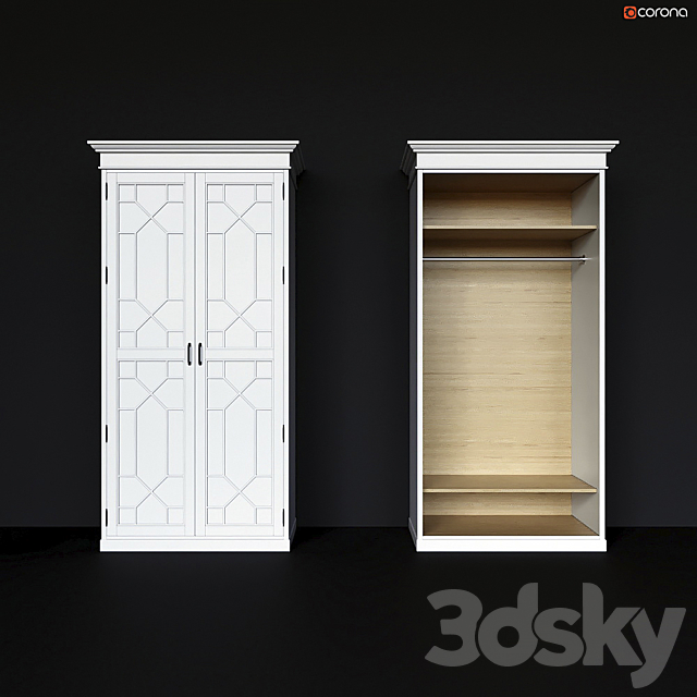 Walk-in wardrobe with a pattern 3DSMax File - thumbnail 1