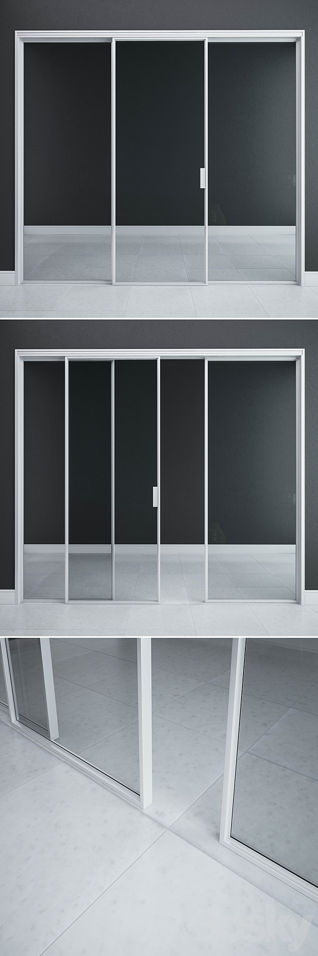 Rimadesio Velaria Sliding Doors 3d
