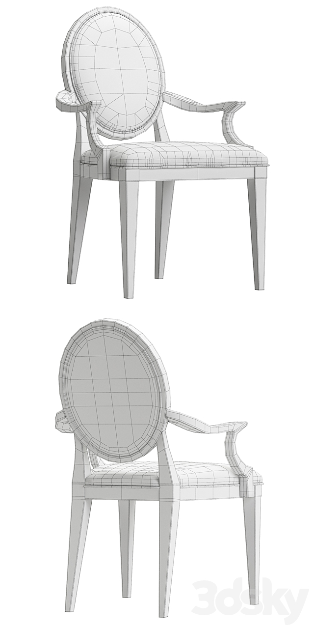 Bernhardt Haven Arm Chair 3DSMax File - thumbnail 3