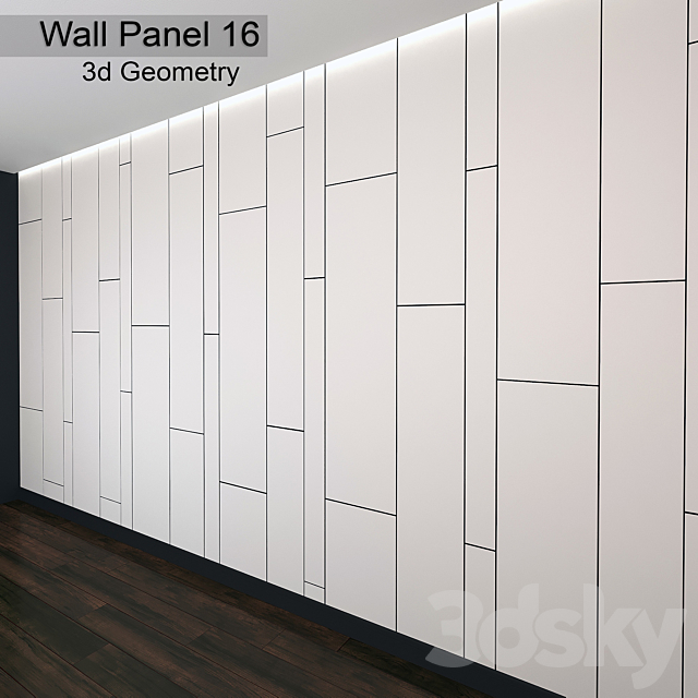 Wall Panel 16 3DSMax File - thumbnail 1