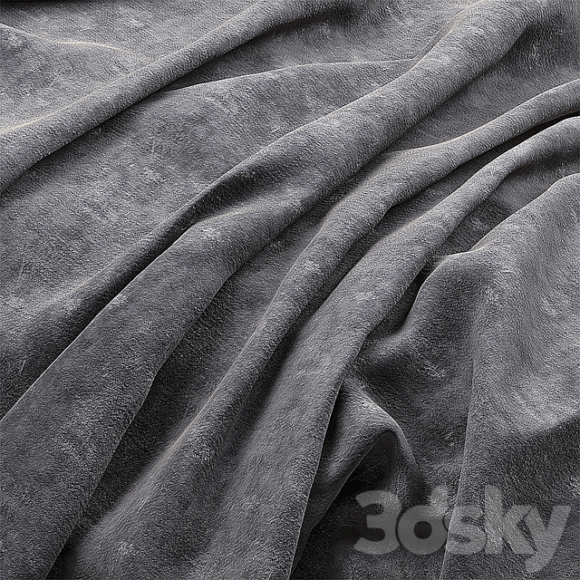 A collection of suede fabrics. 3DSMax File - thumbnail 2
