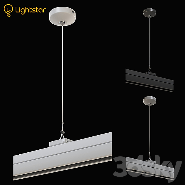50419x Pendant Lightstar Track Light Sets 3d