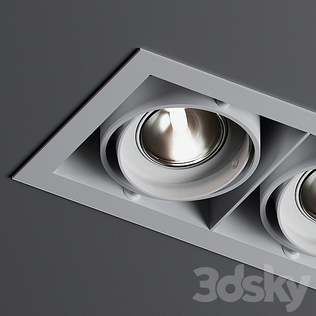 Ceiling lamp MINIGRID IN 2 50 Delta Light 3d