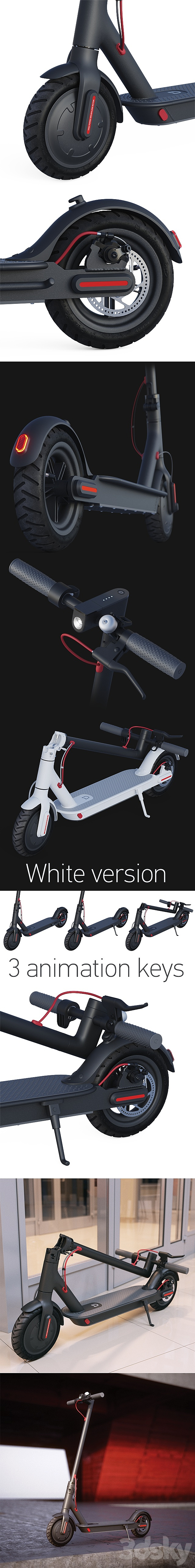 Electric scooter Xiaomi 3d