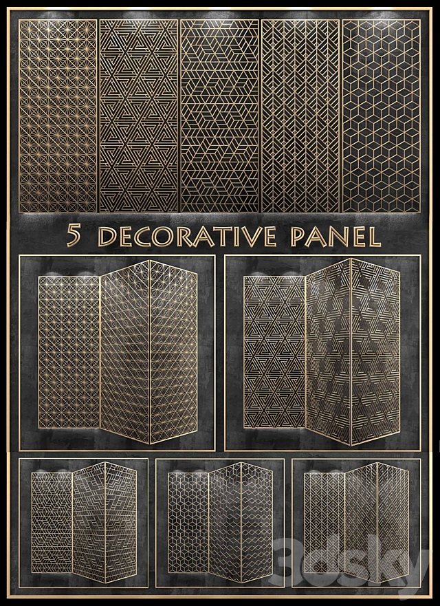 decorative panel 3DSMax File - thumbnail 2