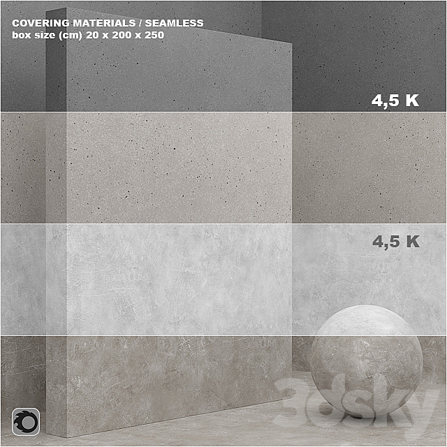 Material (seamless) - coating concrete plaster set 49 Free Download