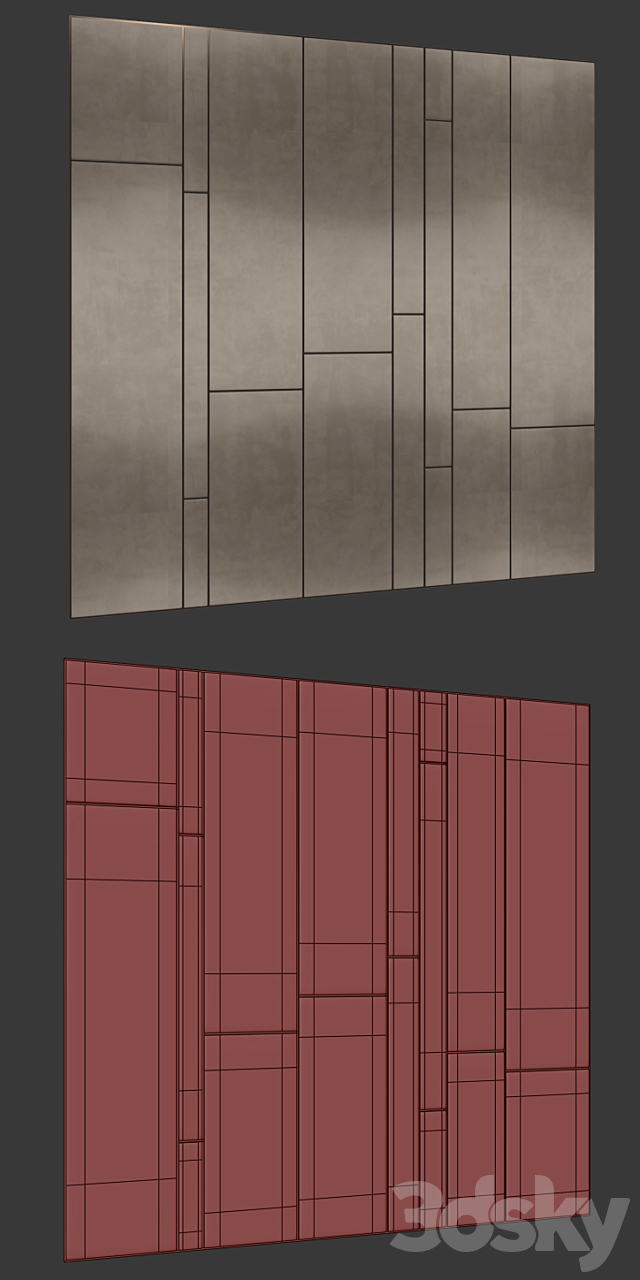 Wall Panel_1 3DSMax File - thumbnail 2