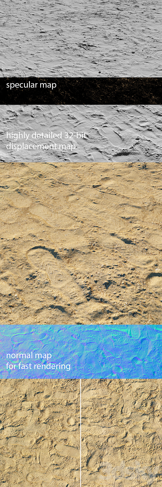 Material of sandy playground 3d