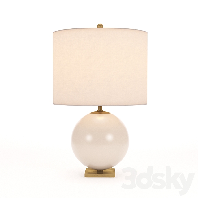 Kate Spade New York Casual Elsie Table Lamp In Blush Painted Glass 3DSMax File - thumbnail 1