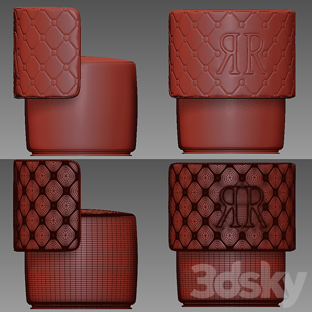 Akita Chic Rugiano 3d