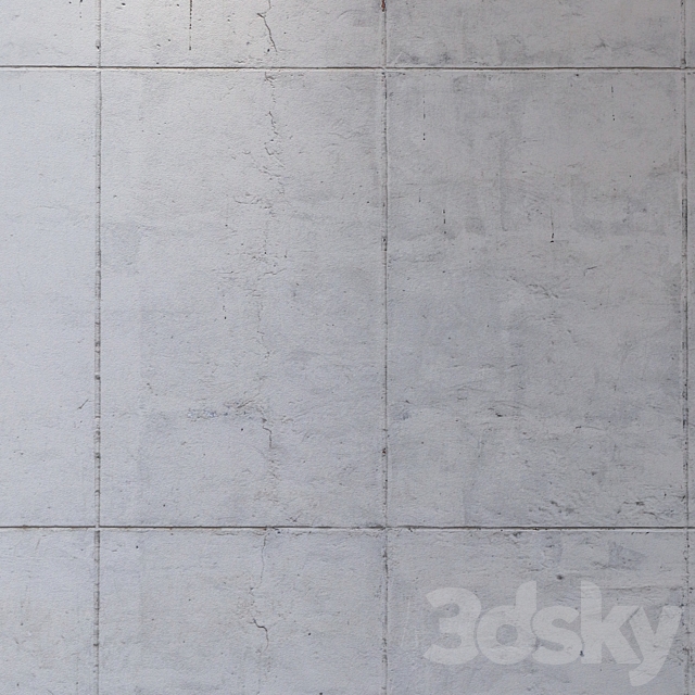 Concrete wall 402 3d