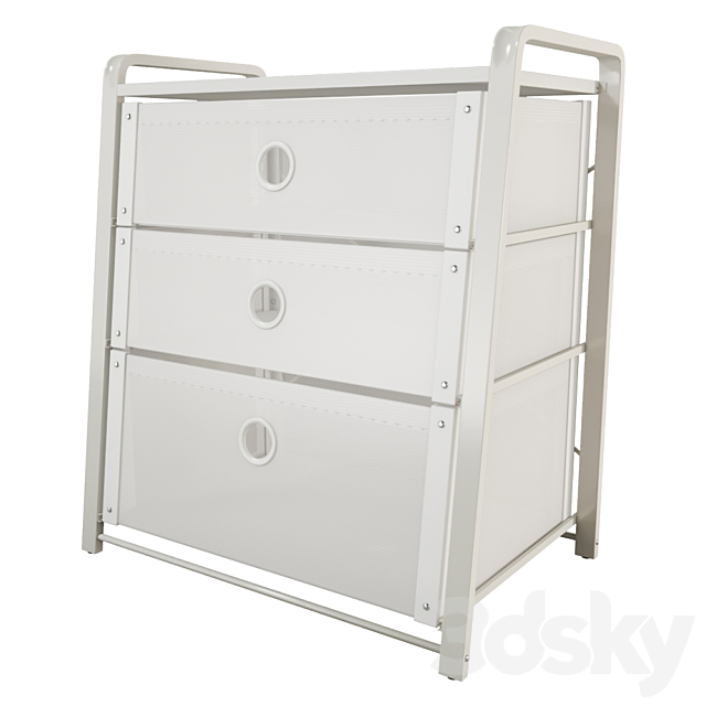 Chest of 3 drawers IKEA LOTE 3DSMax File - thumbnail 1