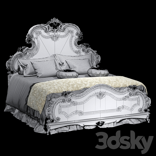 The Versailles bed. AMG Factory 3DSMax File - thumbnail 2