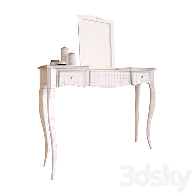 Make-up table with mirror ST9309. Leontina 3DSMax File - thumbnail 2