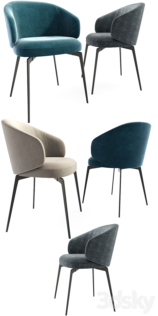 Lema Bice Living Furniture Dining Chair 3d