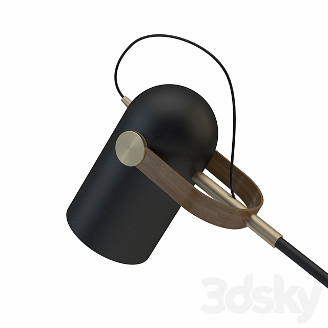 Carronade 360S floor lamp black 3d