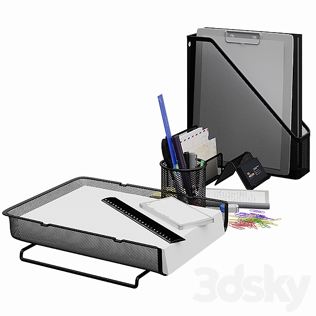 Decorative set for desktop 3d